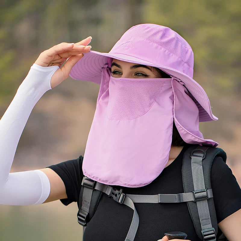 Chapeau de Pêcheur Anti-UV — Protection Cou & Visage Outdoor