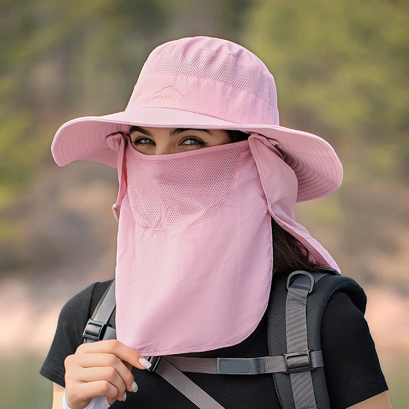 Chapeau de Pêcheur Anti-UV — Protection Cou & Visage Outdoor