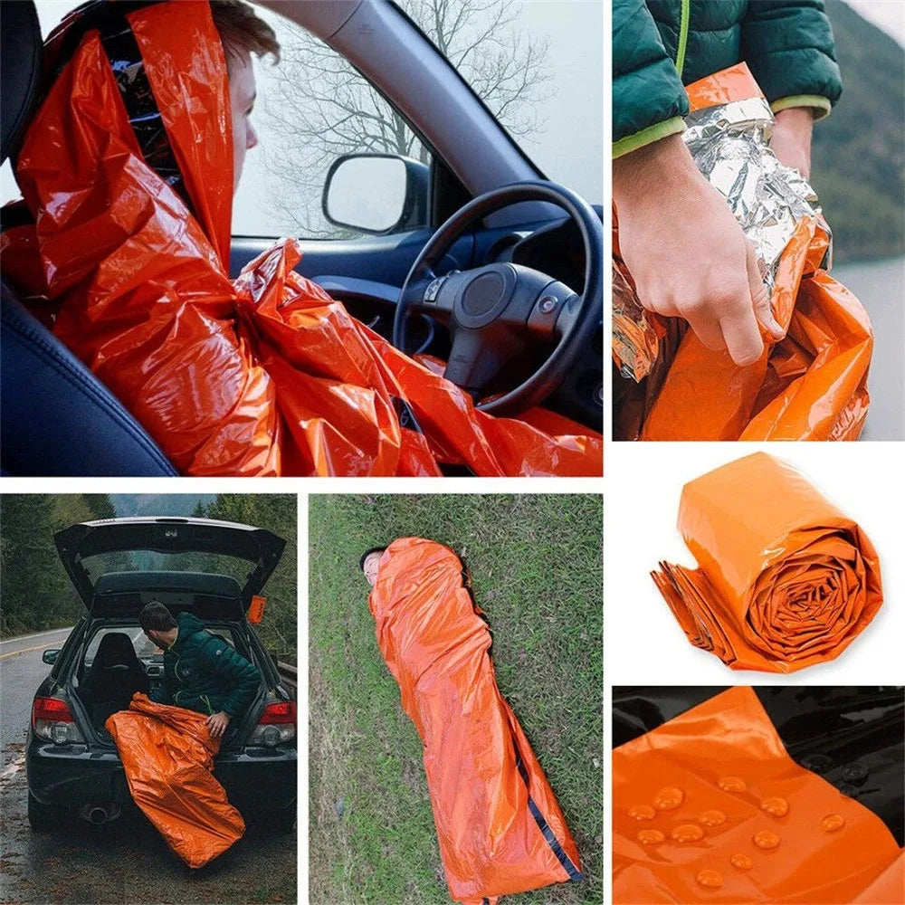 Kit de Survie Thermique — Sac de Couchage d'Urgence