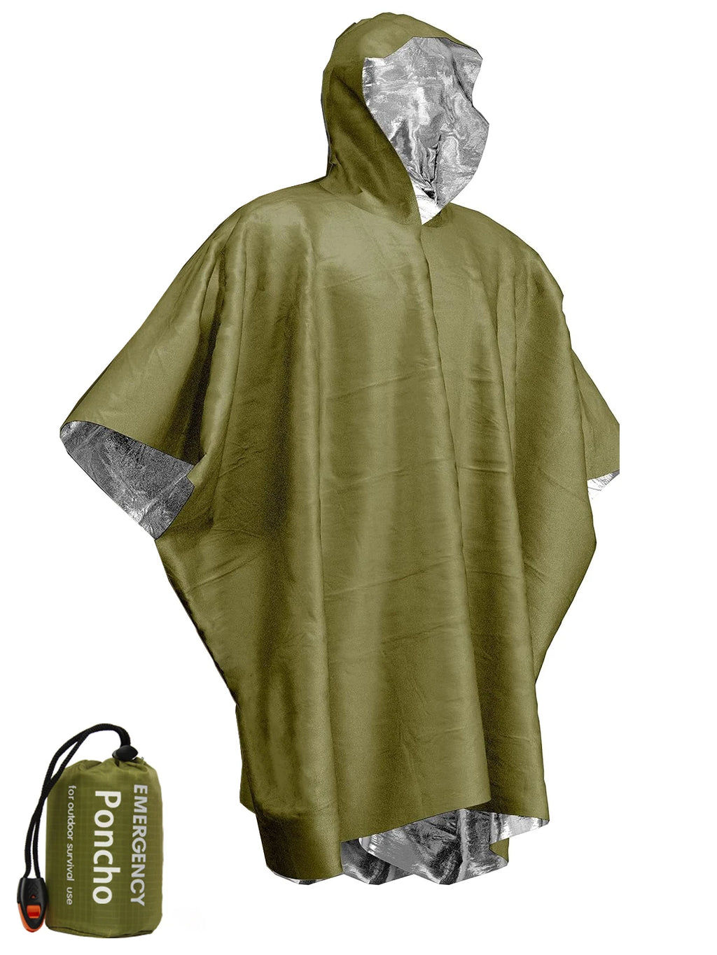 Poncho de Survie Imperméable — Urgence & Camping