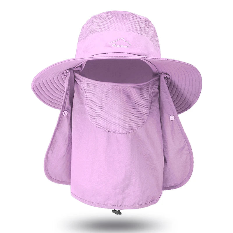 Chapeau de Pêcheur Anti-UV — Protection Cou & Visage Outdoor
