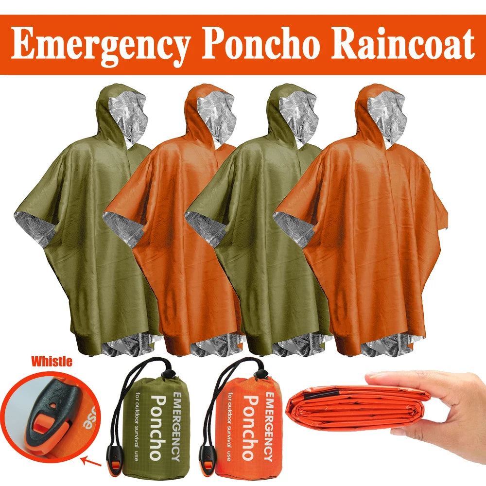 Poncho de Survie Imperméable — Urgence & Camping