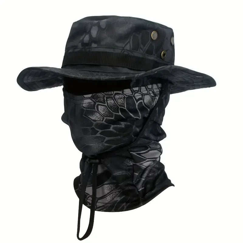 Casquette Boonie Tactique — Chapeau Camouflage avec Cagoule Outdoor