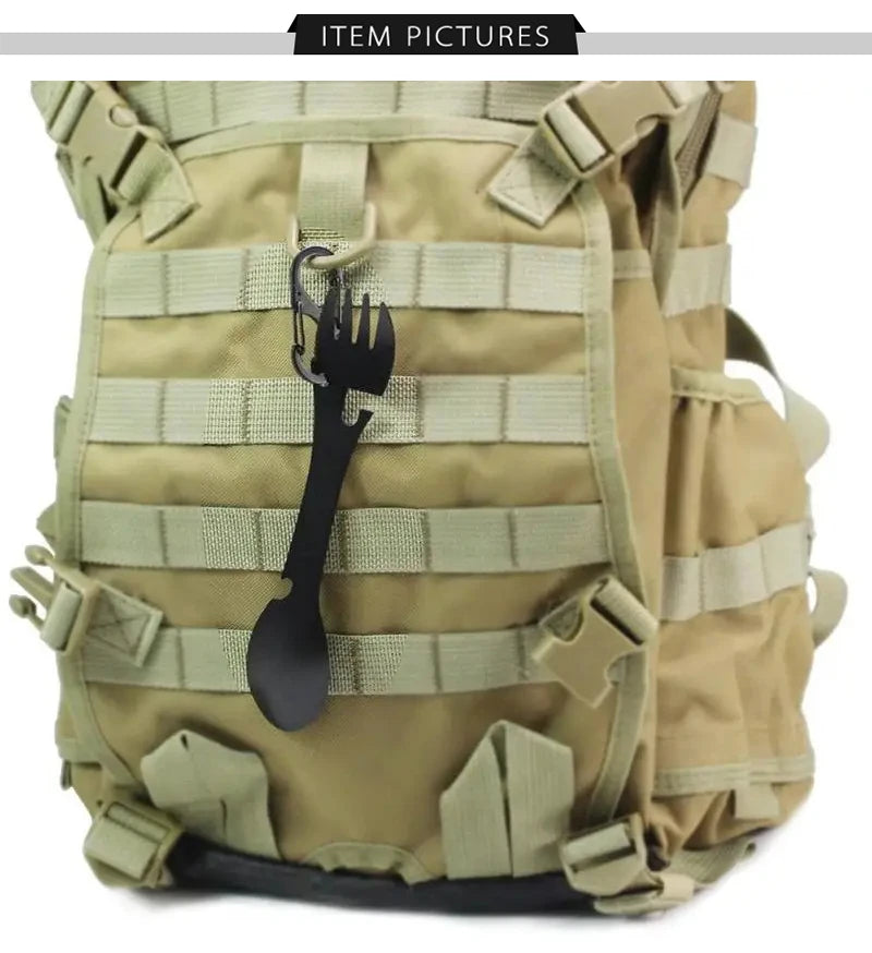 Kit EDC 5 en 1 — Couverts de Survie Multifonction Camping
