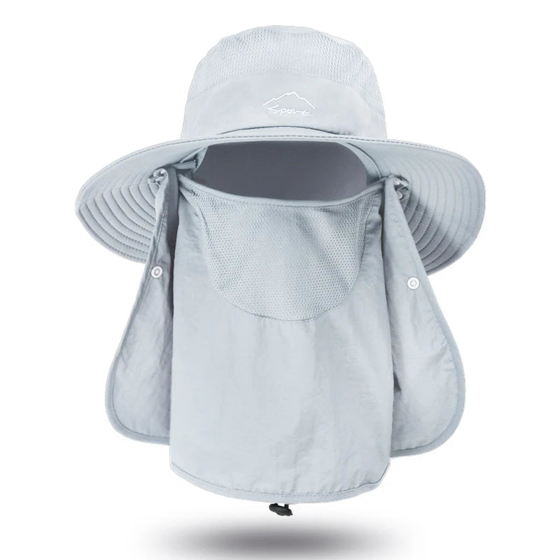 Chapeau de Pêcheur Anti-UV — Protection Cou & Visage Outdoor