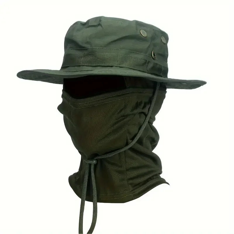 Casquette Boonie Tactique — Chapeau Camouflage avec Cagoule Outdoor